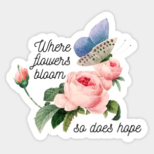 vintage flowers motivation scriptures Sticker